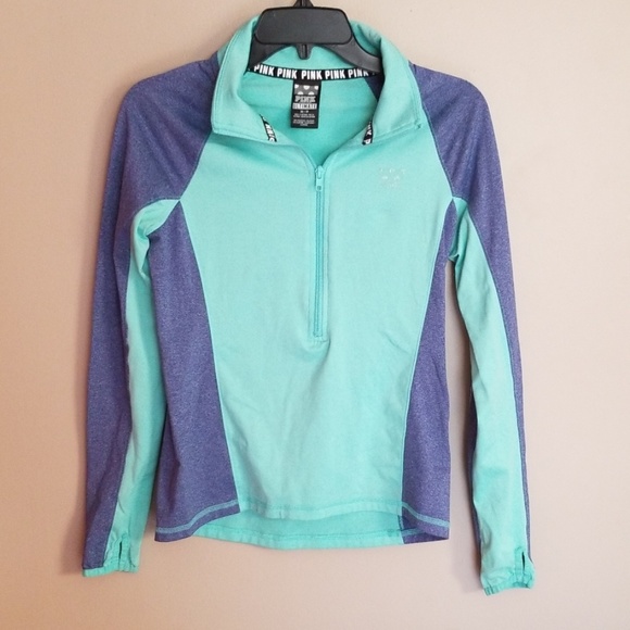 PINK Victoria's Secret Sweaters - PINK VS half zip pullover
